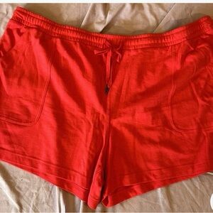 Terra & Sky Knit Shorts Coral Size 3X